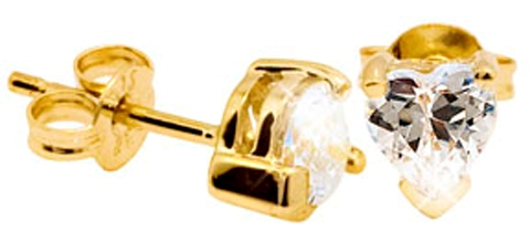 9 KARAT GULD ØRESTIKKER 54647/CZ
