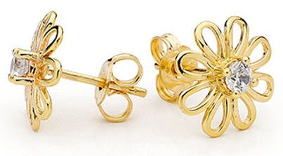 9 KARAT GULD ØRESTIKKER 55345/CZ