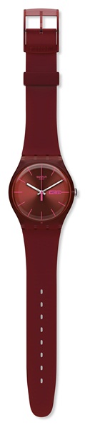 SWATCH SUOR702 UNISEX BURGUNDY REBEL