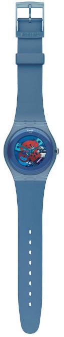 SWATCH SUON102 BLUE GREY LACQUERED