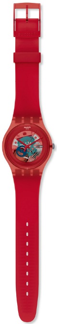 SWATCH SUOR101 RED LACQUERED
