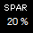 Spar 20 %