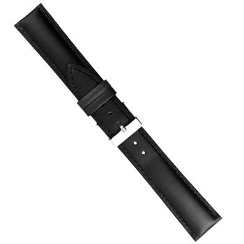 Køb model R0283-01-24, Urrem i sort kalveskind med syning føres i 18-24mm, her 24 mm her hos Ur-Tid.dk